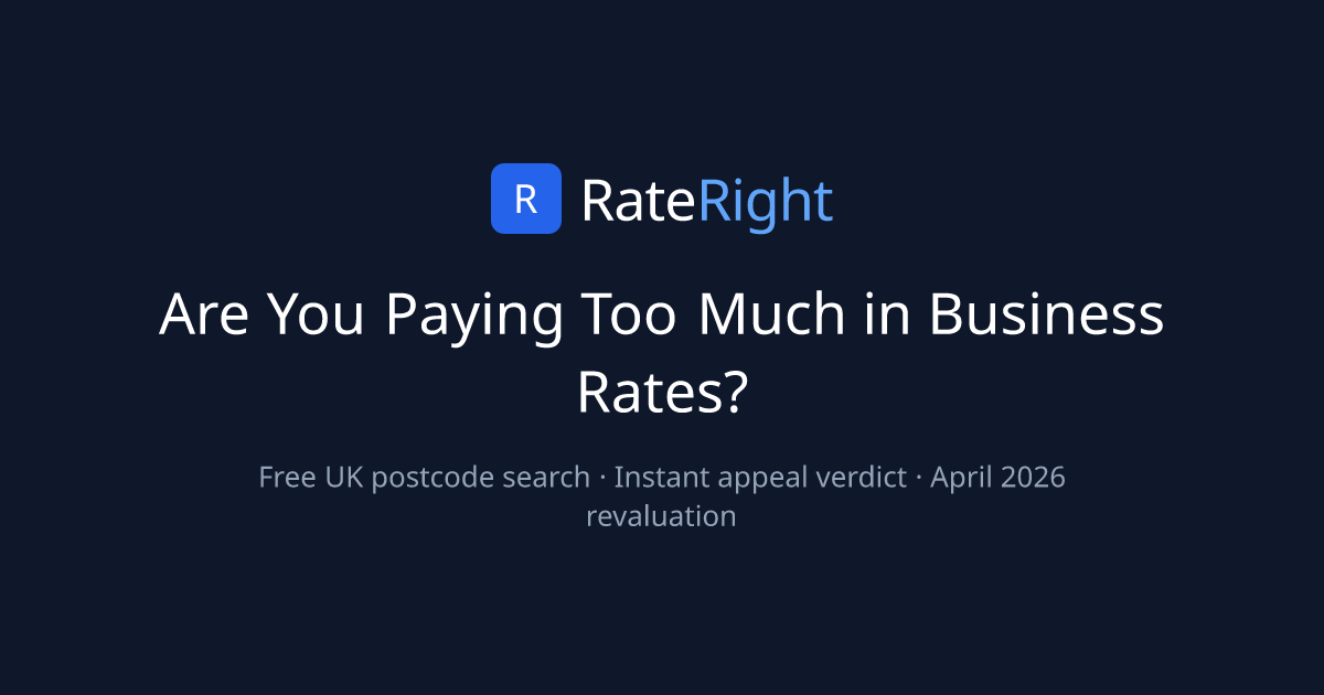 Free Business Rates Checker UK | RateRight